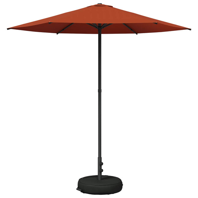 Haveparasol med base 230 x 230 cm Polyester Rektangulær