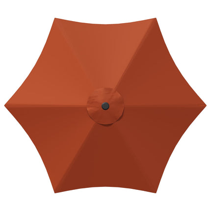Haveparasol med base 230 x 230 cm Polyester Rektangulær