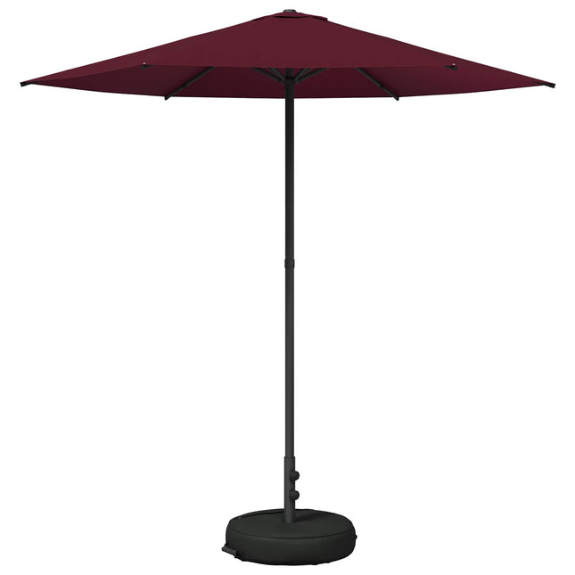 Haveparasol med base 230 x 230 cm Polyester Rektangulær