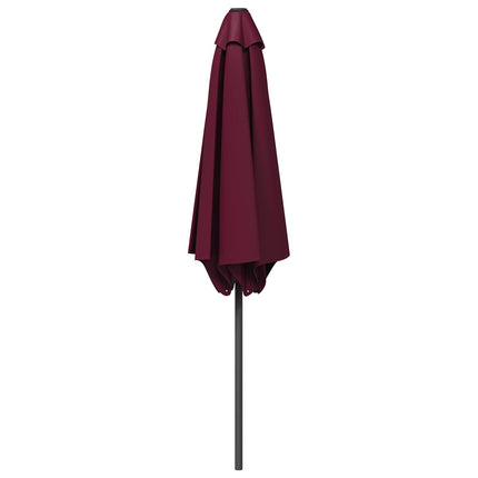Haveparasol med base 230 x 230 cm Polyester Rektangulær