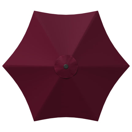 Haveparasol med base 230 x 230 cm Polyester Rektangulær