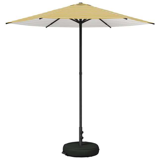 Haveparasol med base 230 x 230 cm Polyester Rektangulær