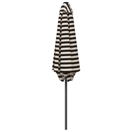 Haveparasol med base 230 x 230 cm Polyester Rektangulær