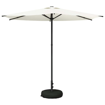 Haveparasol med base 270 x 270 cm Polyester Rektangulær