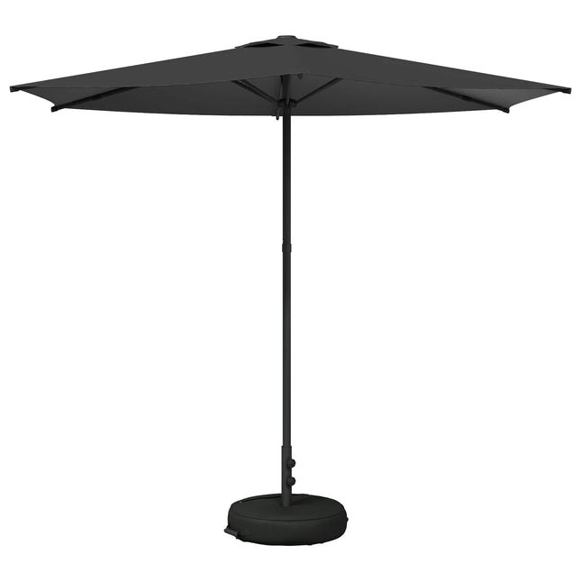 Haveparasol med base 270 x 270 cm Polyester Rektangulær