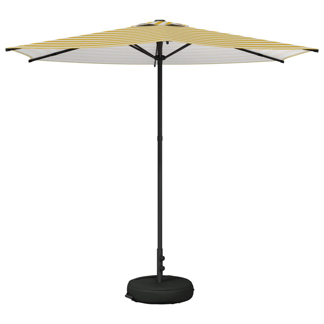 Haveparasol med base 270 x 270 cm Polyester Rektangulær