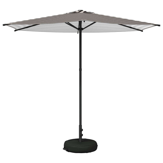 Haveparasol med base 270 x 270 cm Polyester Rektangulær