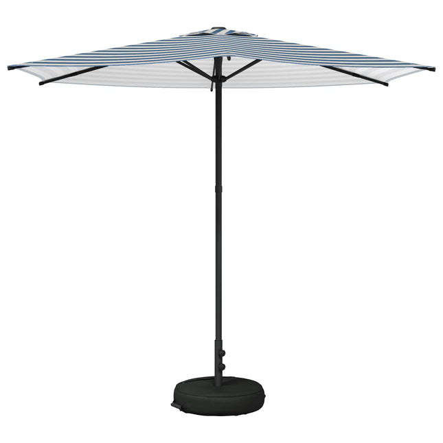 Haveparasol med base 270 x 270 cm Polyester Rektangulær