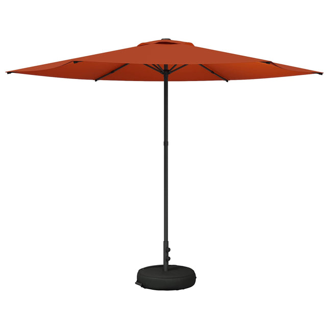 Haveparasol med base 300 x 300 cm Polyester Rektangulær