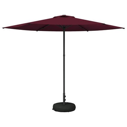 Haveparasol med base 300 x 300 cm Polyester Rektangulær