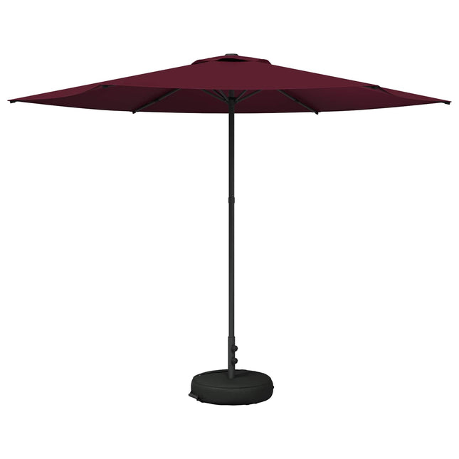 Haveparasol med base 300 x 300 cm Polyester Rektangulær