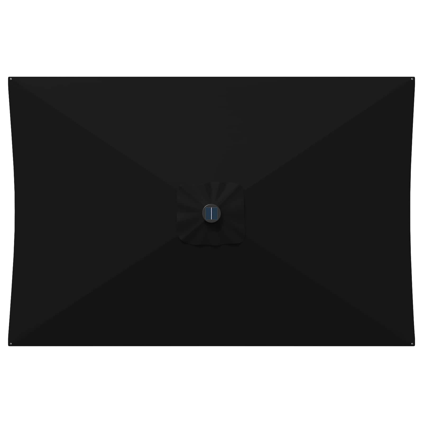 Have Parasol med LED Lygter 200 x 300 cm Polyester Sort