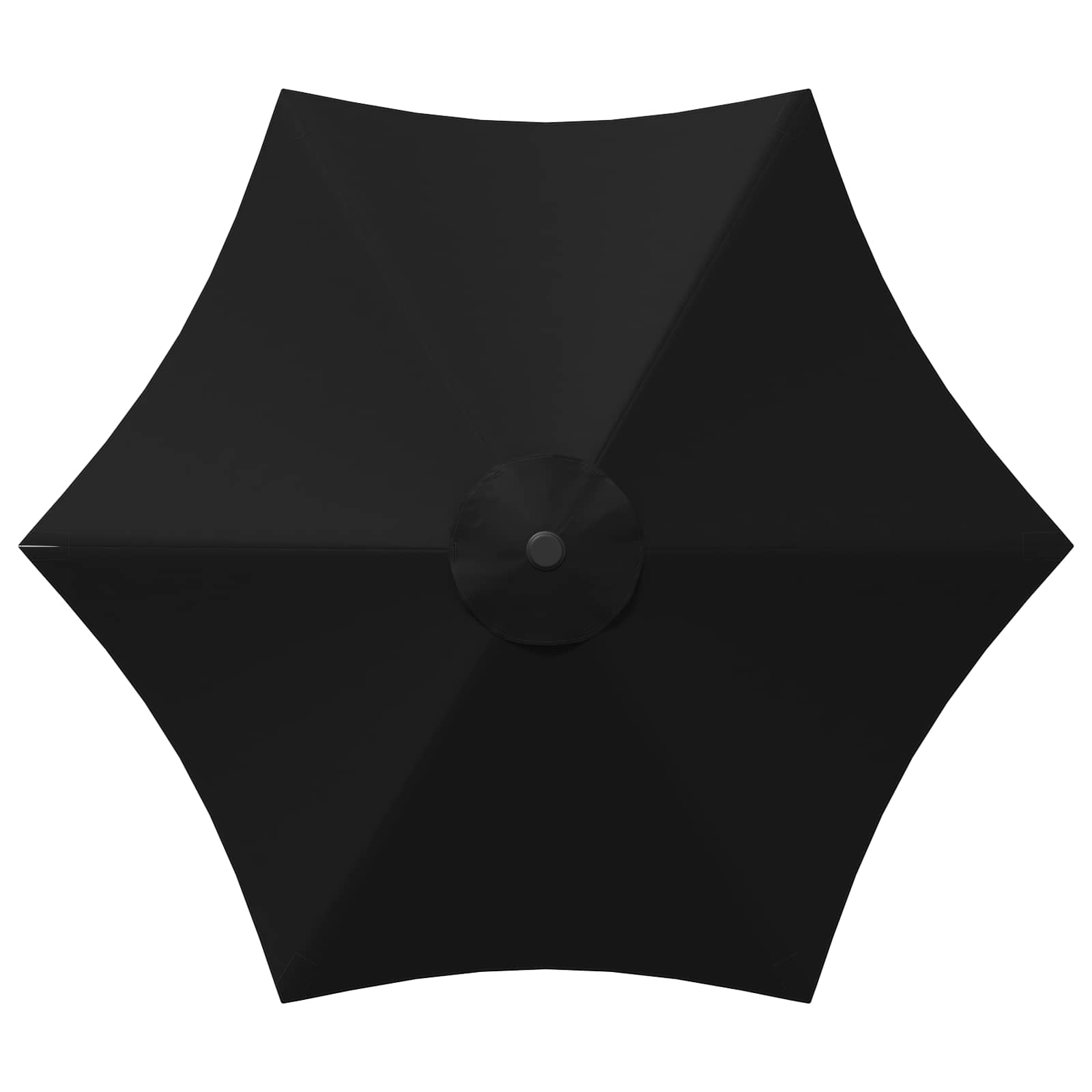 Have Parasol med LED Lygter 230 x 230 cm Polyester Sort