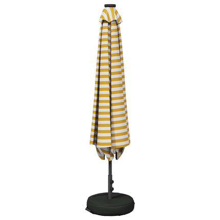 Haveparasol med LED lys og fod 230 x 230 cm Polyester