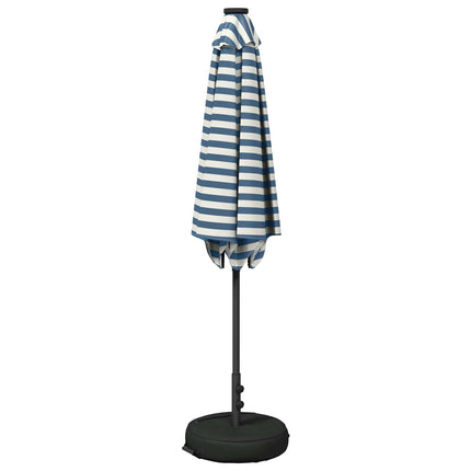 Haveparasol med LED lys og fod 270 x 270 cm Polyester