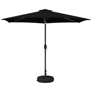 Have Parasol med LED Lygter 300 x 300 cm Polyester Sort