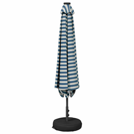 Haveparasol med LED lys og fod 300 x 300 cm Polyester