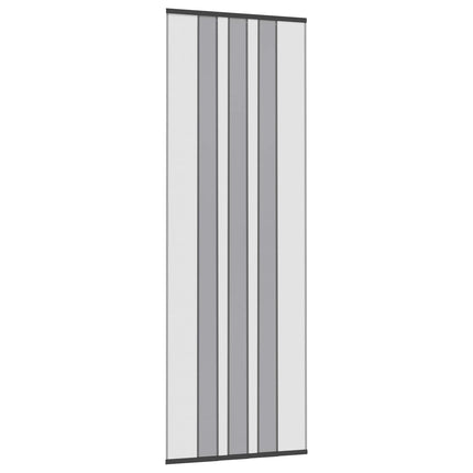 Insektdørskærm med netforhæng Sort 80 x 220 cm Polyester