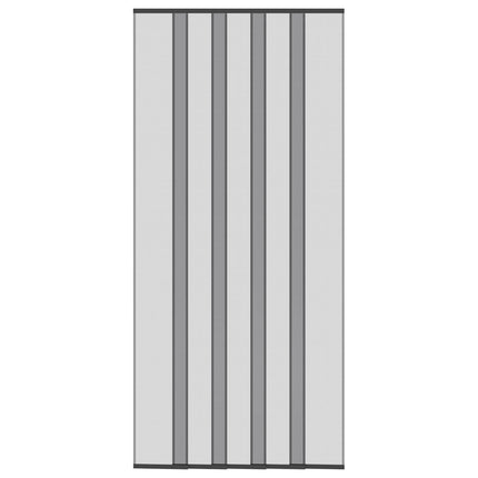 Insektdørskærm med netforhæng Sort 110 x 240 cm Polyester