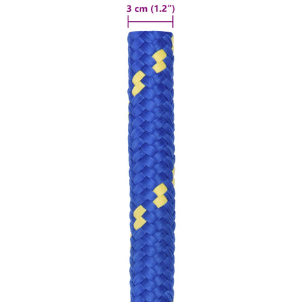 Bådsnor 3 mm 5 m Blå PP