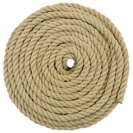 Bådsnor 10 mm 100 m Naturfarvet