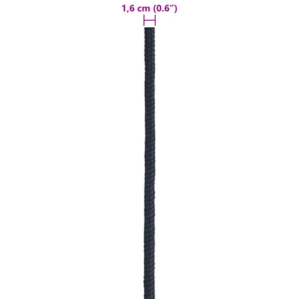 Bådsnor 1.6 mm 50 m Kongelig blå Polyester