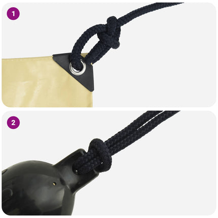 Bådsnor 10 mm 12 m Kongelig blå Polyester