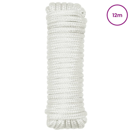 Bådsnor 2 mm 12 m Hvid Polyester