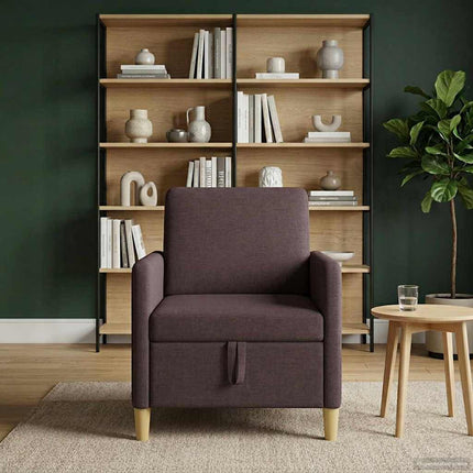 Sofa med opbevaring Mørk Brun 72 x 78 x 87 cm Polyester