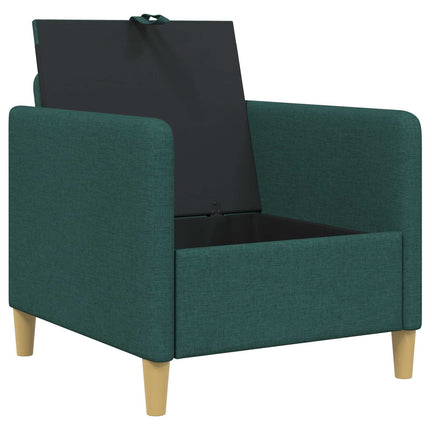 Sofa med opbevaring Mørkegrøn 72 x 78 x 87 cm Polyester