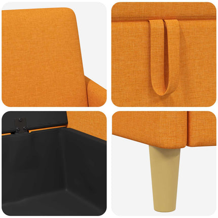 Sofa med opbevaring Mørk Gul 72 x 78 x 87 cm Polyester