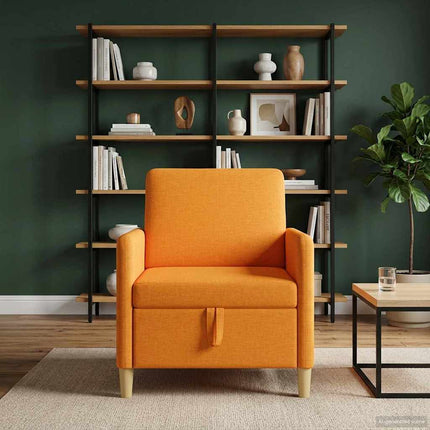 Sofa med opbevaring Mørk Gul 72 x 78 x 87 cm Polyester