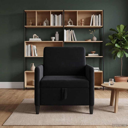 Sofa med opbevaring Sort 72 x 78 x 87 cm Polyester