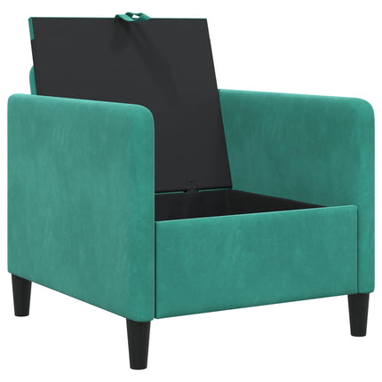 Sofa med opbevaring Turkis 72 x 78 x 87 cm Polyester