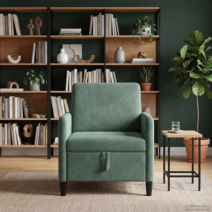Sofa med opbevaring Havgrøn 72 x 78 x 87 cm Polyester
