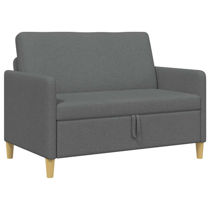 Sofa med opbevaring Mørkegrå 122 x 78 x 87 cm Polyester