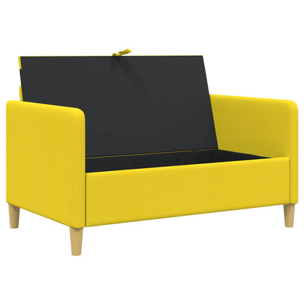 Sofa med opbevaring Lys Gul 122 x 78 x 87 cm Polyester