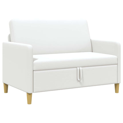 Sofa med opbevaring Hvid 122 x 78 x 87 cm Polyester
