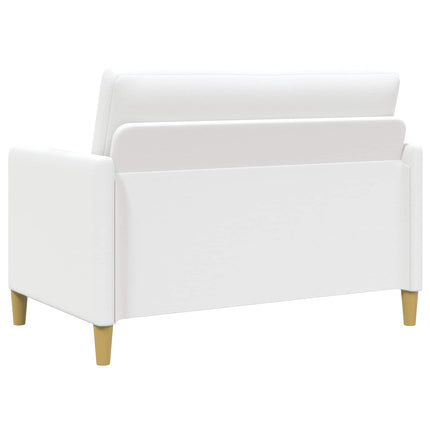 Sofa med opbevaring Hvid 122 x 78 x 87 cm Polyester