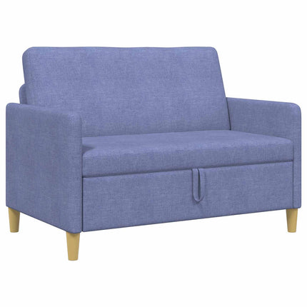 Sofa med opbevaring Jeans blå 122 x 78 x 87 cm Polyester