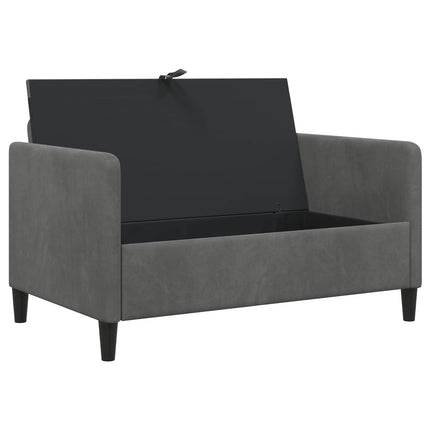 Sofa med opbevaring Mørkegrå 122 x 78 x 87 cm Polyester
