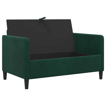 Sofa med opbevaring Mørkegrøn 122 x 78 x 87 cm Polyester