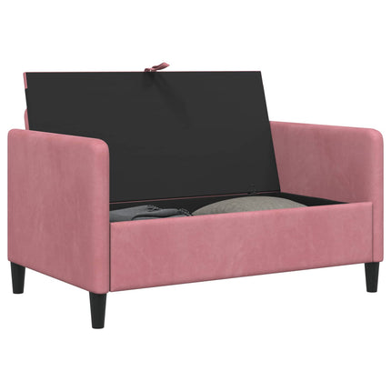 Sofa med opbevaring Lyserød 122 x 78 x 87 cm Polyester