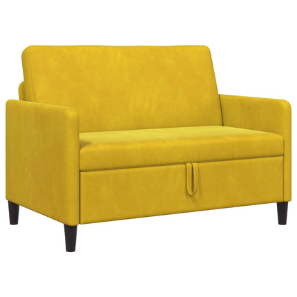 Sofa med opbevaring Gul 122 x 78 x 87 cm Polyester