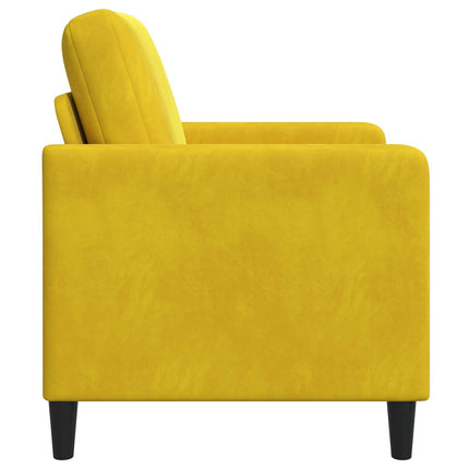 Sofa med opbevaring Gul 122 x 78 x 87 cm Polyester
