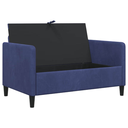 Sofa med opbevaring Politi blå 122 x 78 x 87 cm Polyester