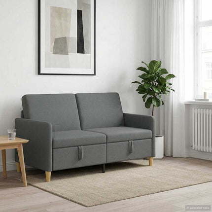 Sofa med opbevaring Mørkegrå 152 x 78 x 87 cm Polyester