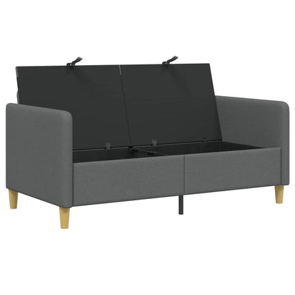 Sofa med opbevaring Mørkegrå 152 x 78 x 87 cm Polyester