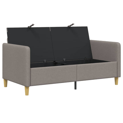 Sofa med opbevaring Gråbrun 152 x 78 x 87 cm Polyester