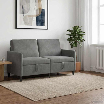 Sofa med opbevaring Mørkegrå 152 x 78 x 87 cm Polyester